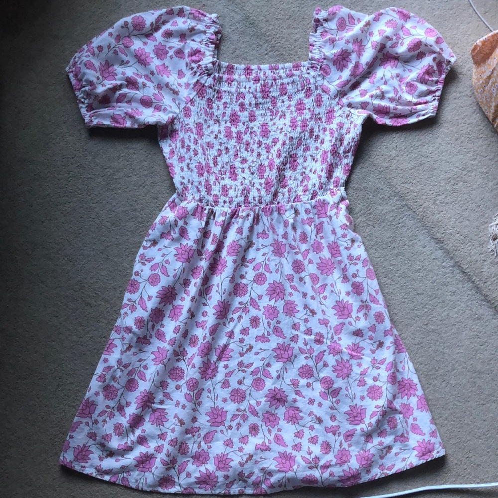 Universal Thread Flower Dress, size: xs, pink/white